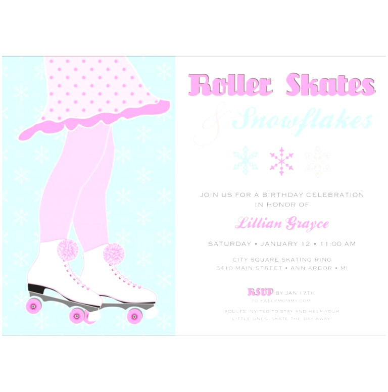 skating party invitation template