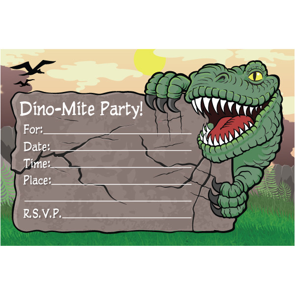 birthday invitation templates dinosaurs