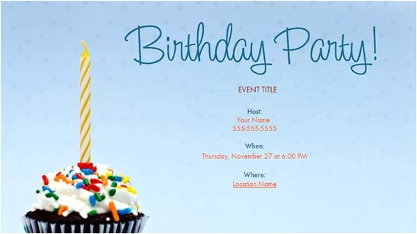 electronic birthday invitations
