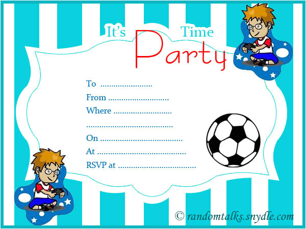 Download Birthday Invitation Templates for 6 Year Old Boy ...