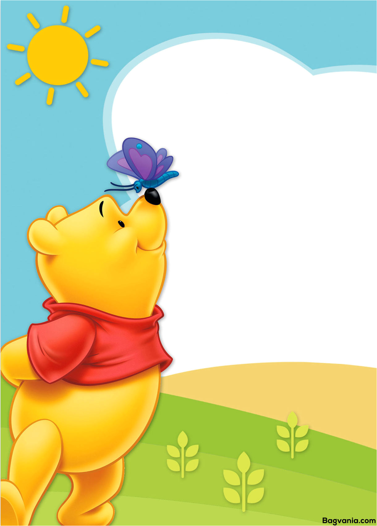 free printable winnie the pooh birthday invitation wording