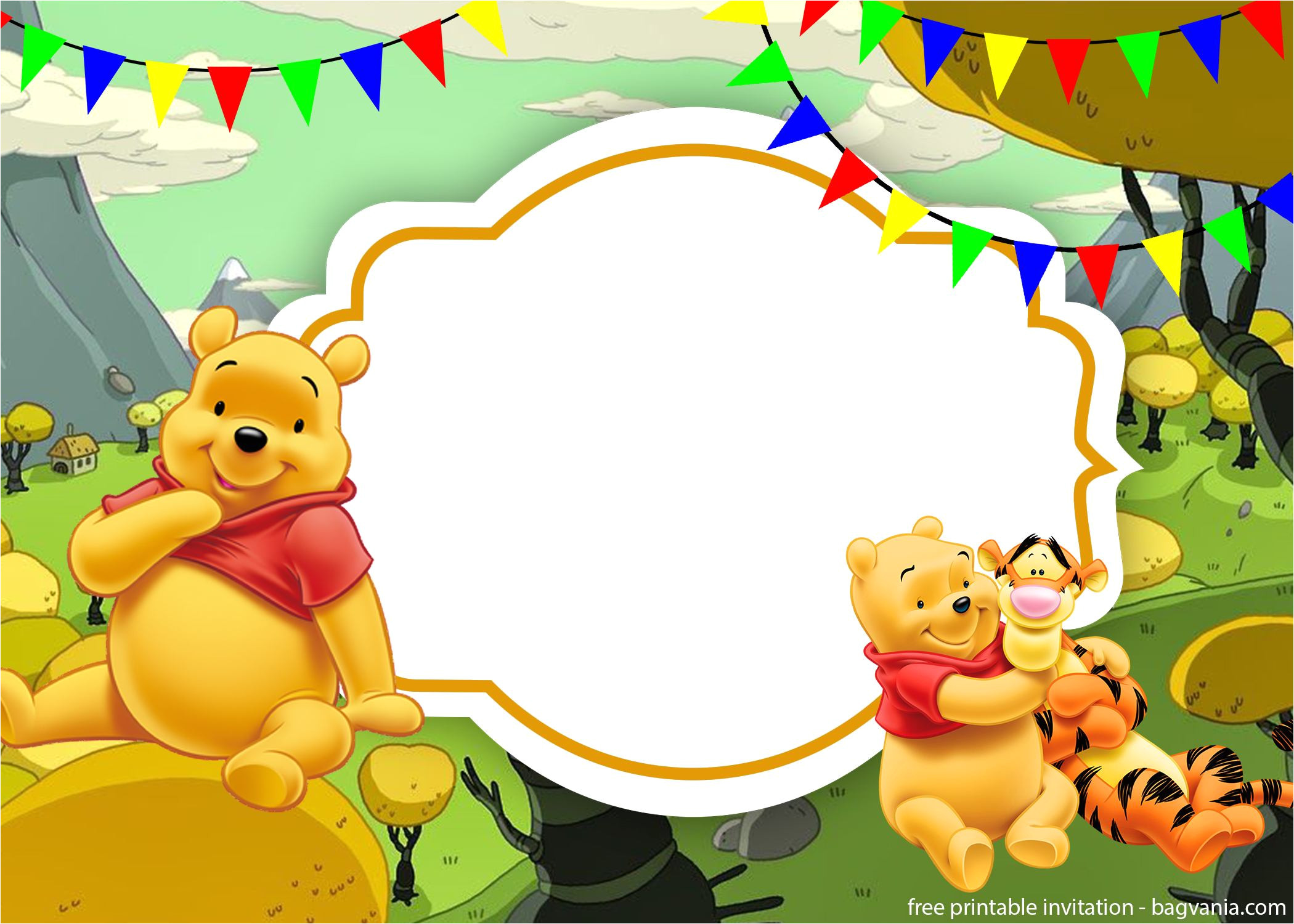 free printable winnie the pooh invitation template