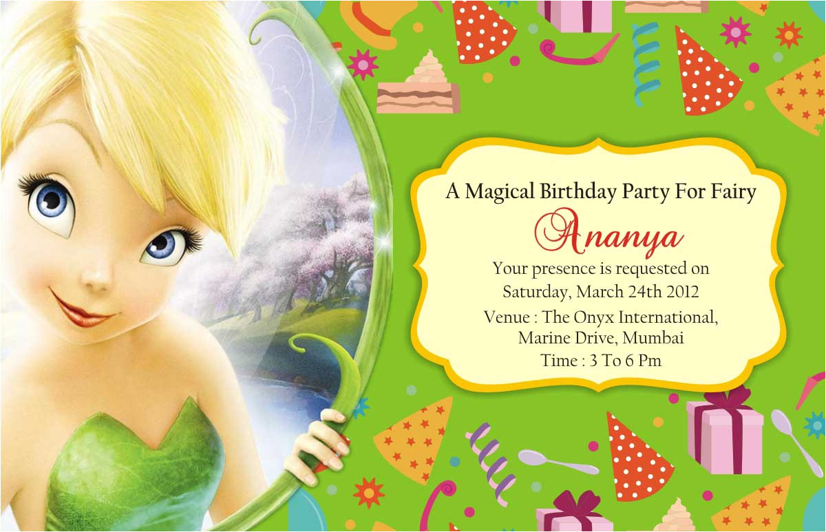tinker bell theme birthday party