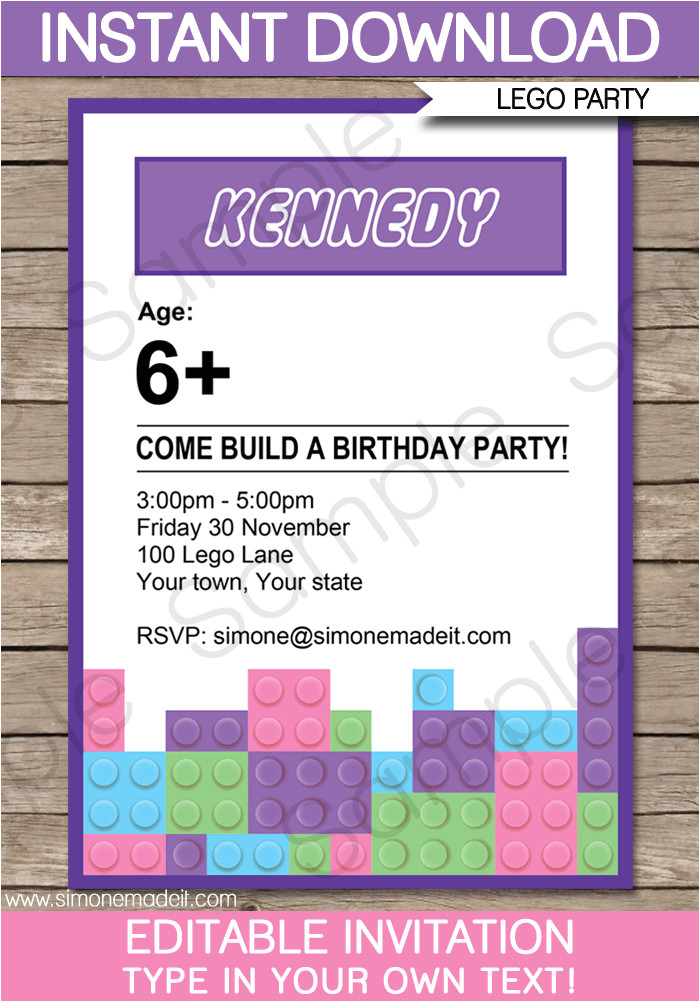 birthday party invitation templates 11