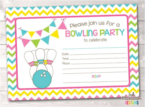 printable bowling party invitation fill