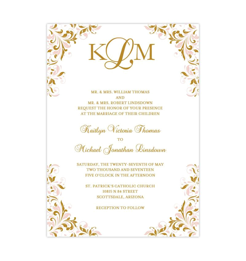 copy of kaitlyn wedding invitation blush pink