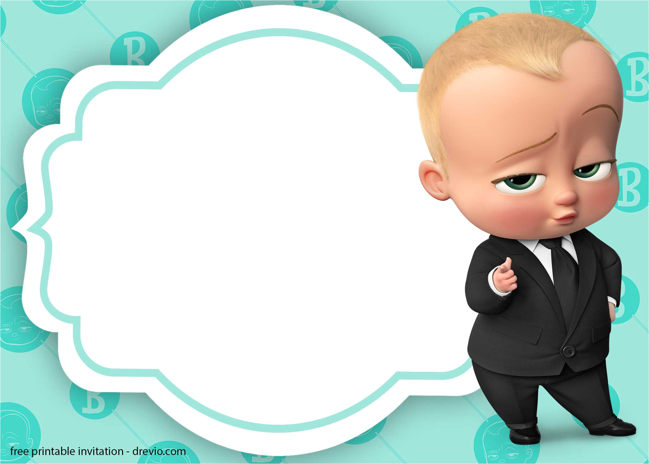 baby boss invitation template for your adorable little boss