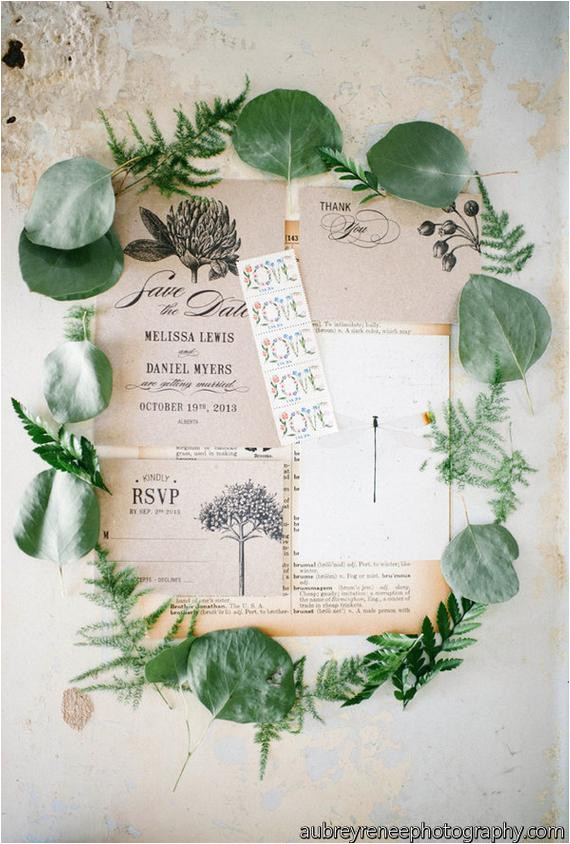 botanic garden wedding invitations
