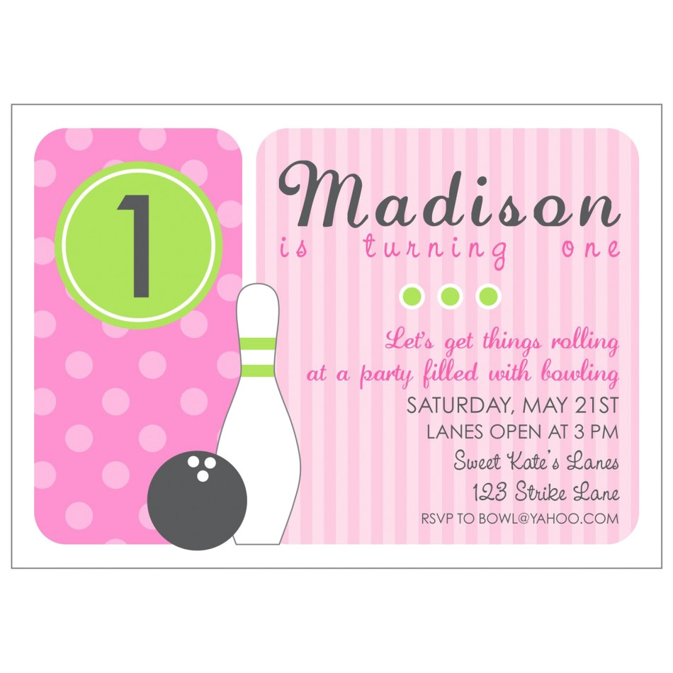 bowling party invitations free templates