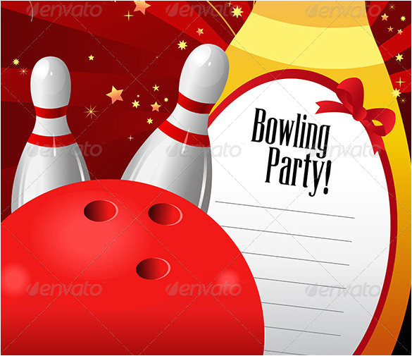 bowling invitation template