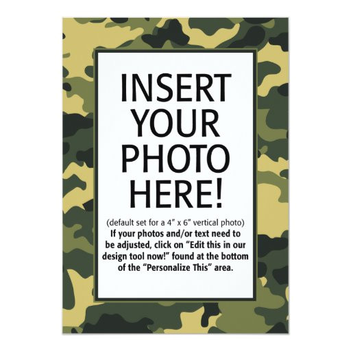 military camouflage birthday invitation 161064964433876746