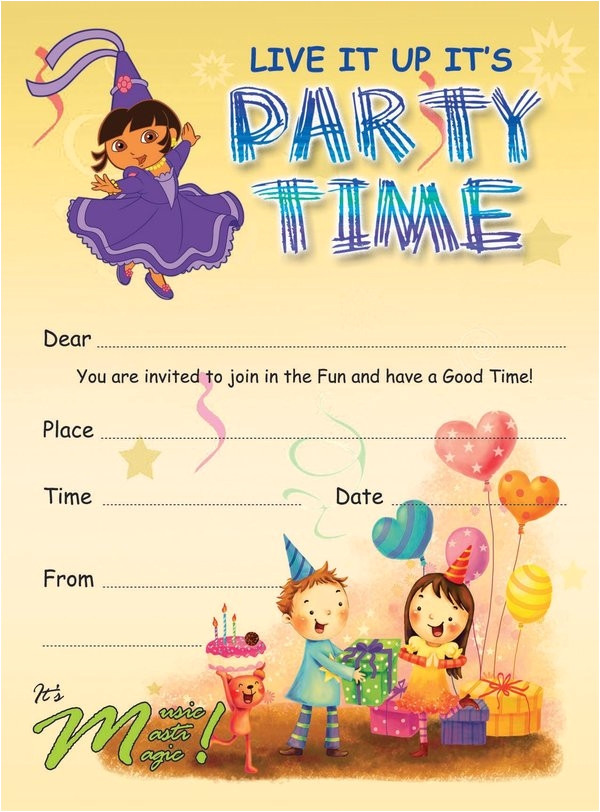 kids party invitation
