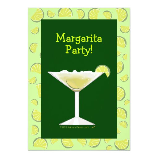 margarita party cocktail party invitation template 161189450375522196