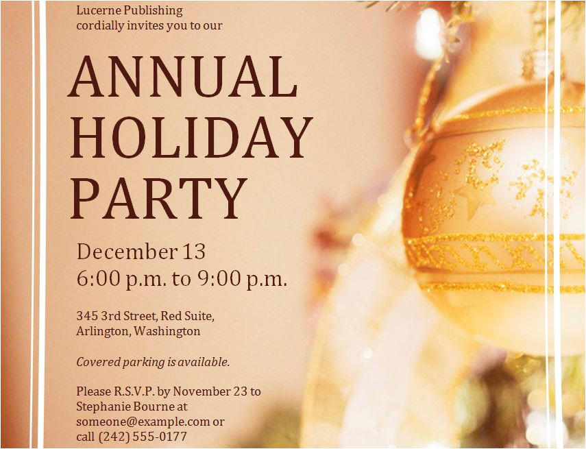 corporate holiday party invitations