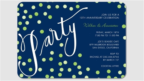corporate party invitation