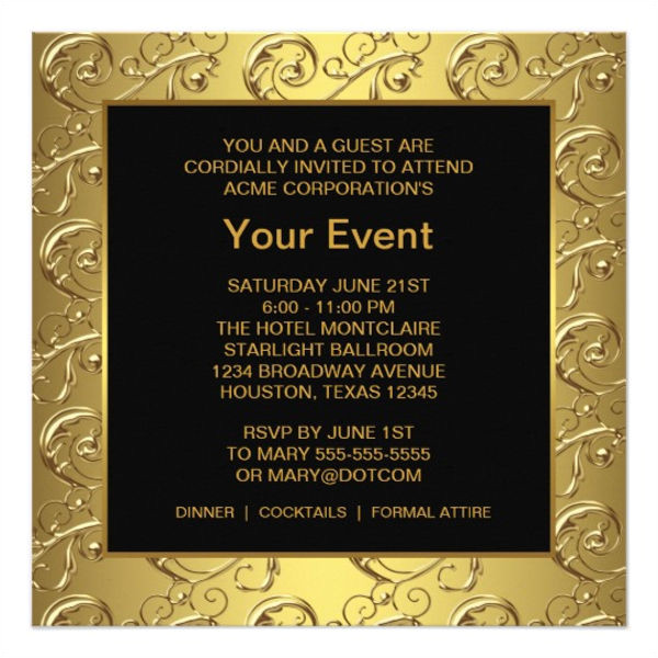corporate invitation card