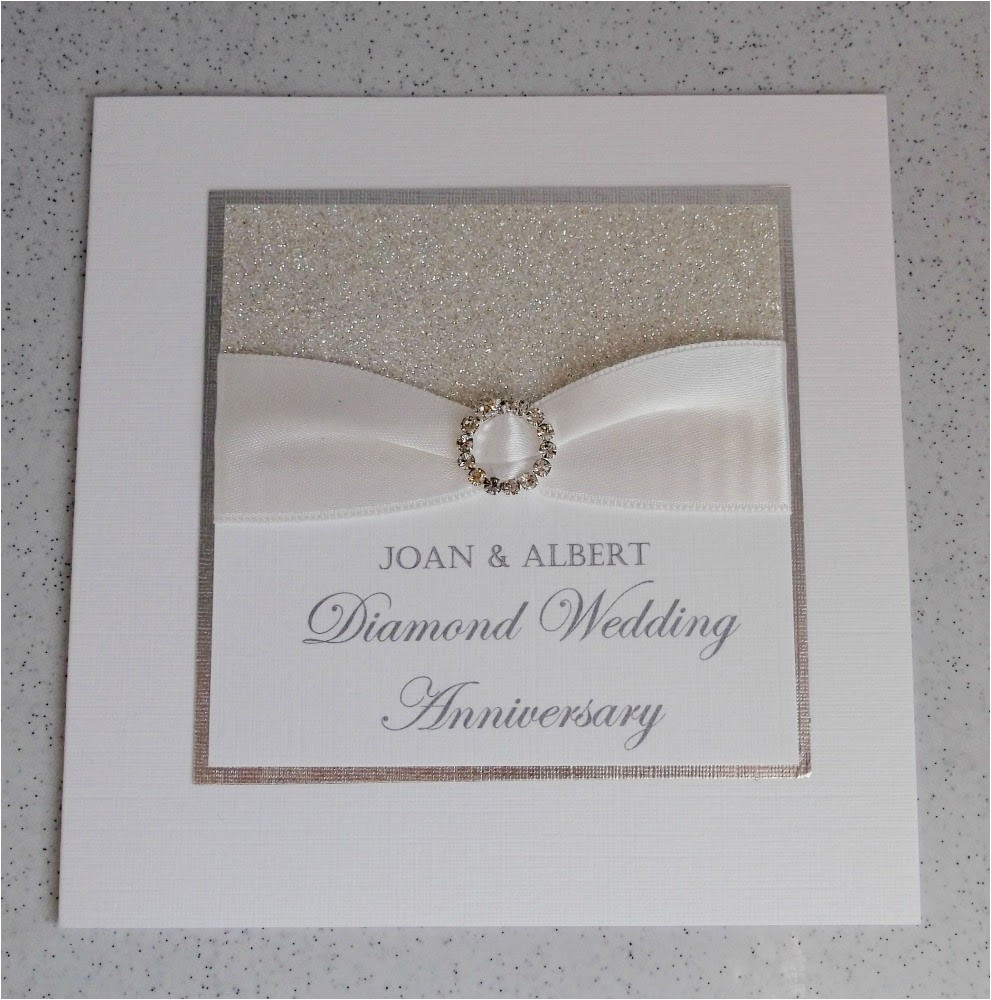 diamond wedding anniversary invitation