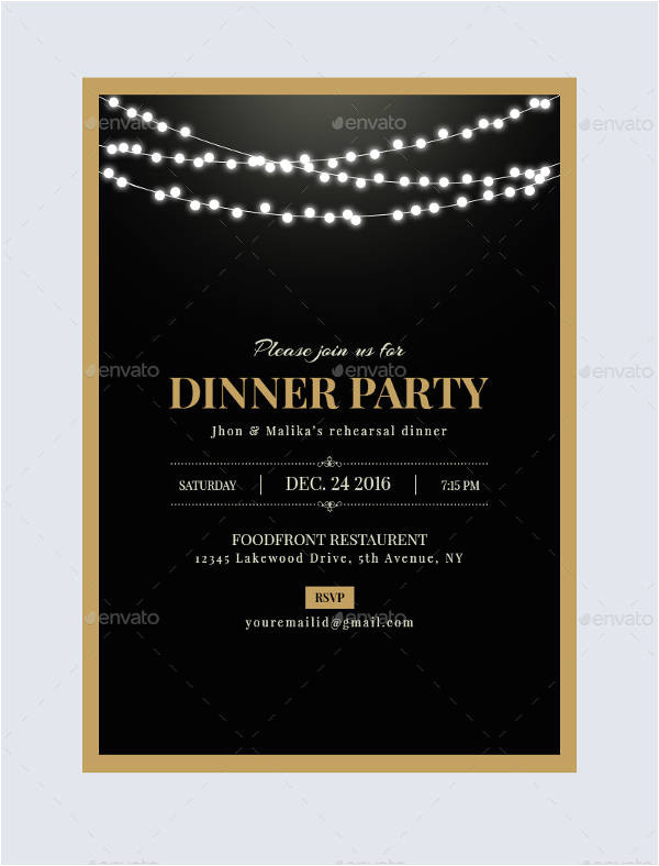 dinner invitation templates