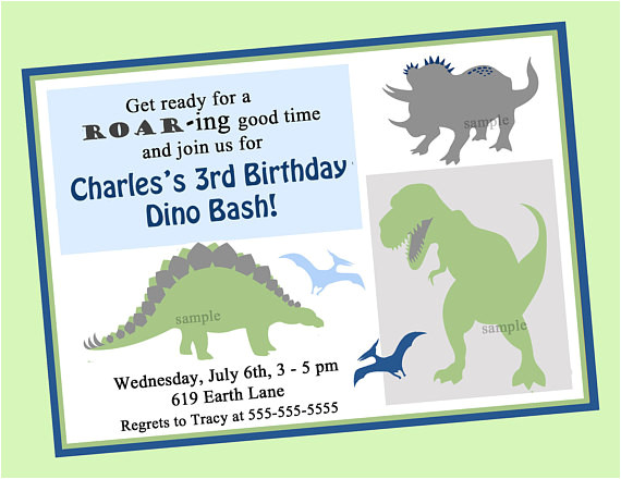 dinosaur birthday invitation printable