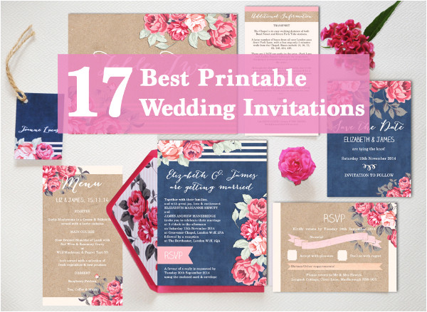 17 best printable wedding invitations