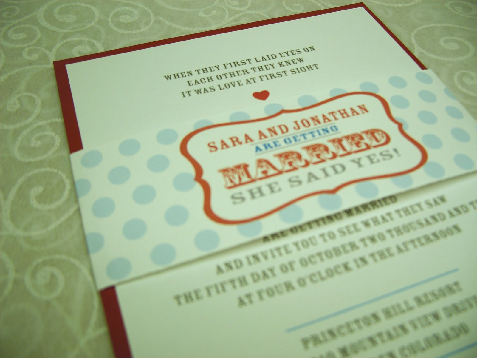diy layered wedding invitations