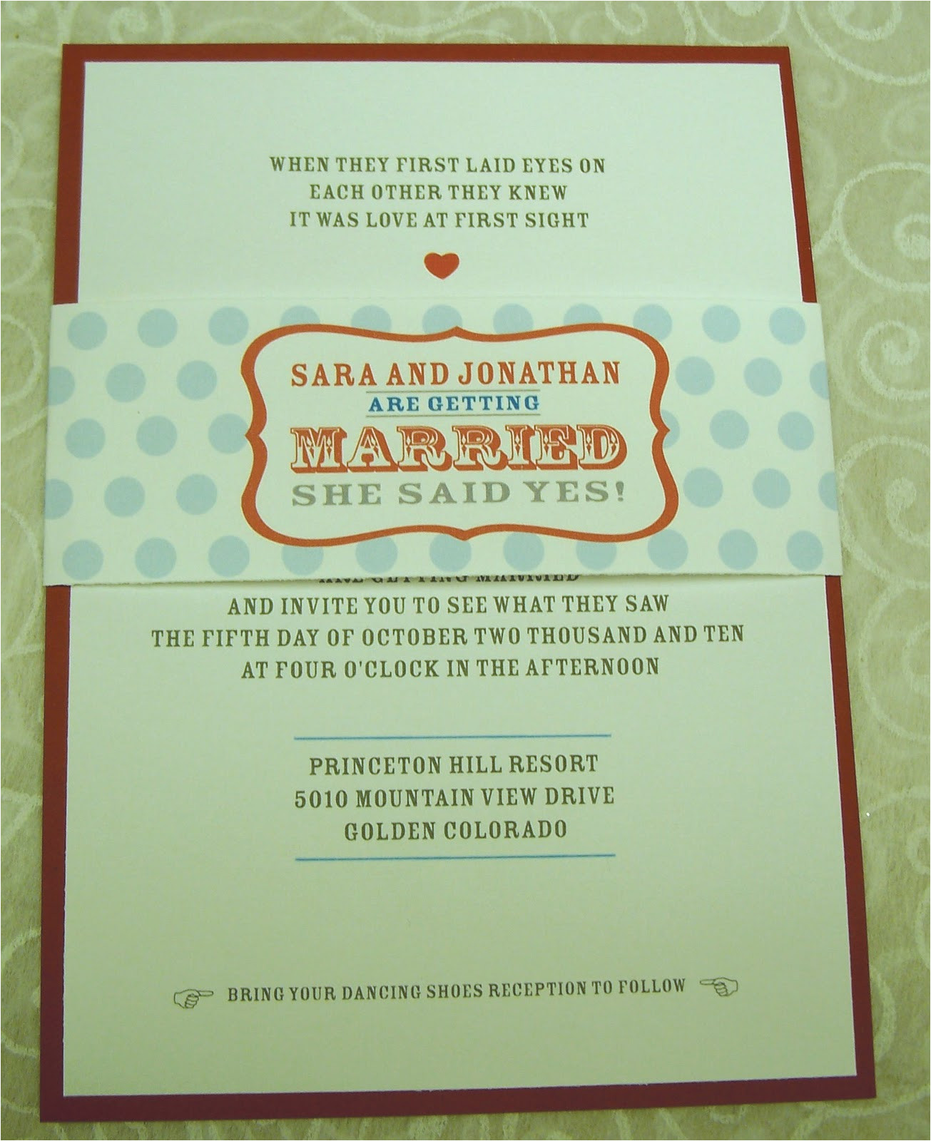 diy layered wedding invitations