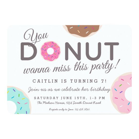 donut party invitations donut birthday party 256950350148305697