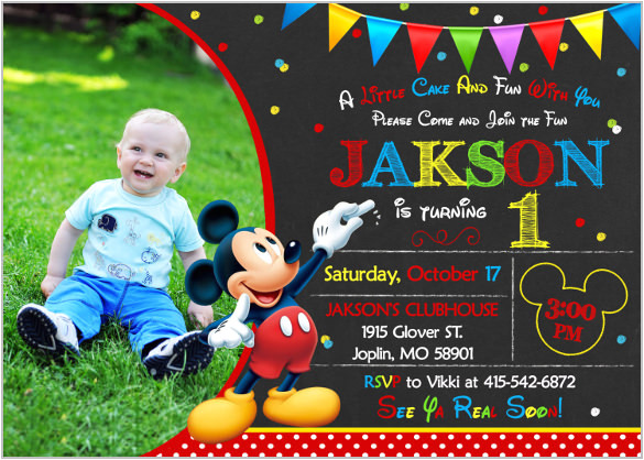 mickey mouse invitation template