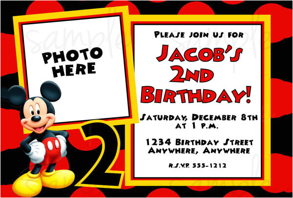 mickey mouse invitation template