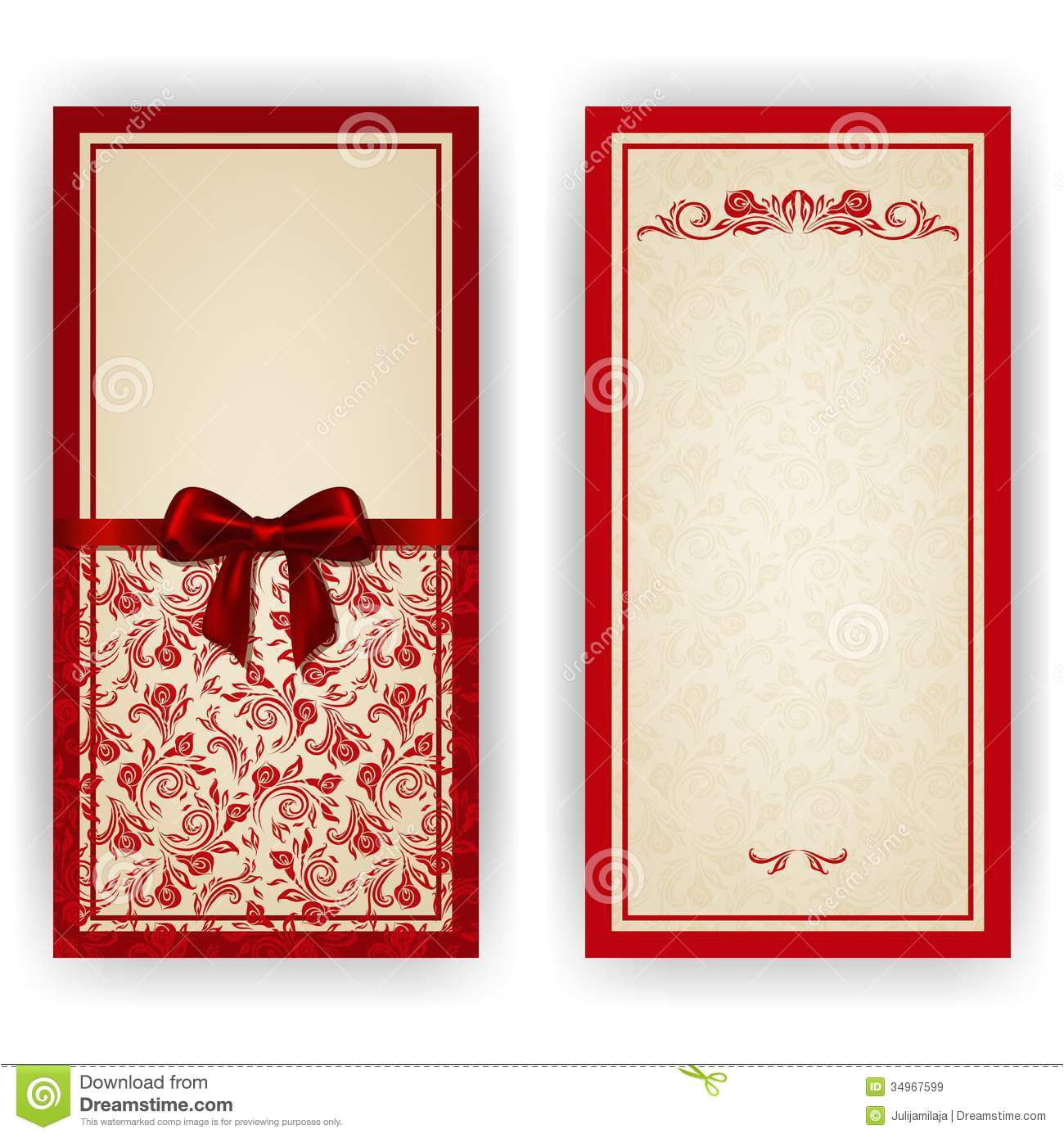 royalty free stock images elegant vector template luxury invitation card lace ornament bow place text floral elements ornate background image34967599