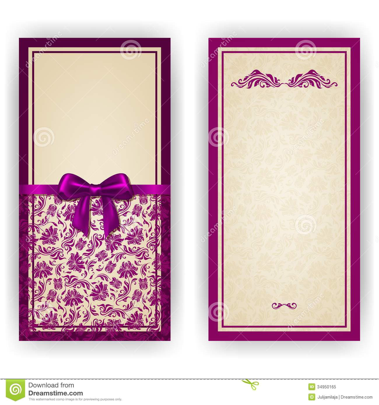 royalty free stock photo elegant vector template luxury invitation card lace ornament bow place text floral elements ornate background image34950165