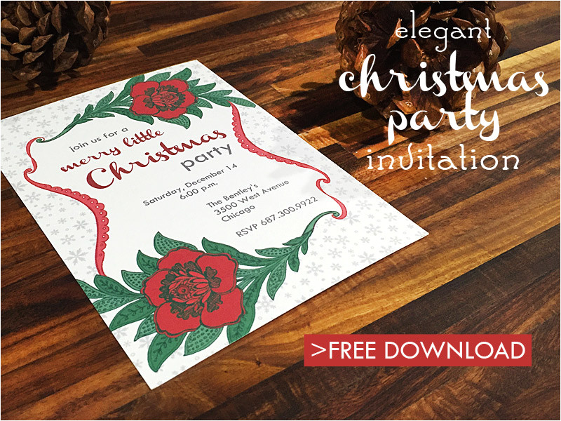 free christmas party invitation