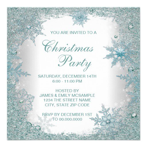 elegant christmas party invitations