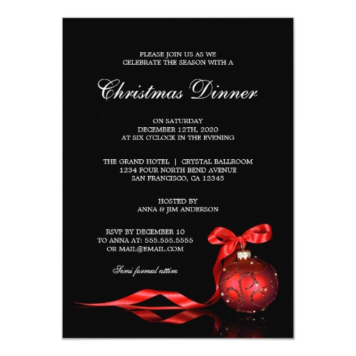 elegant christmas dinner party invitation template 256829268241876727