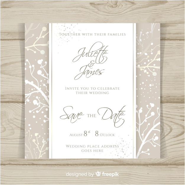elegant wedding invitation card template 4922322