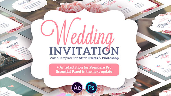 wedding invitation video templates after effects