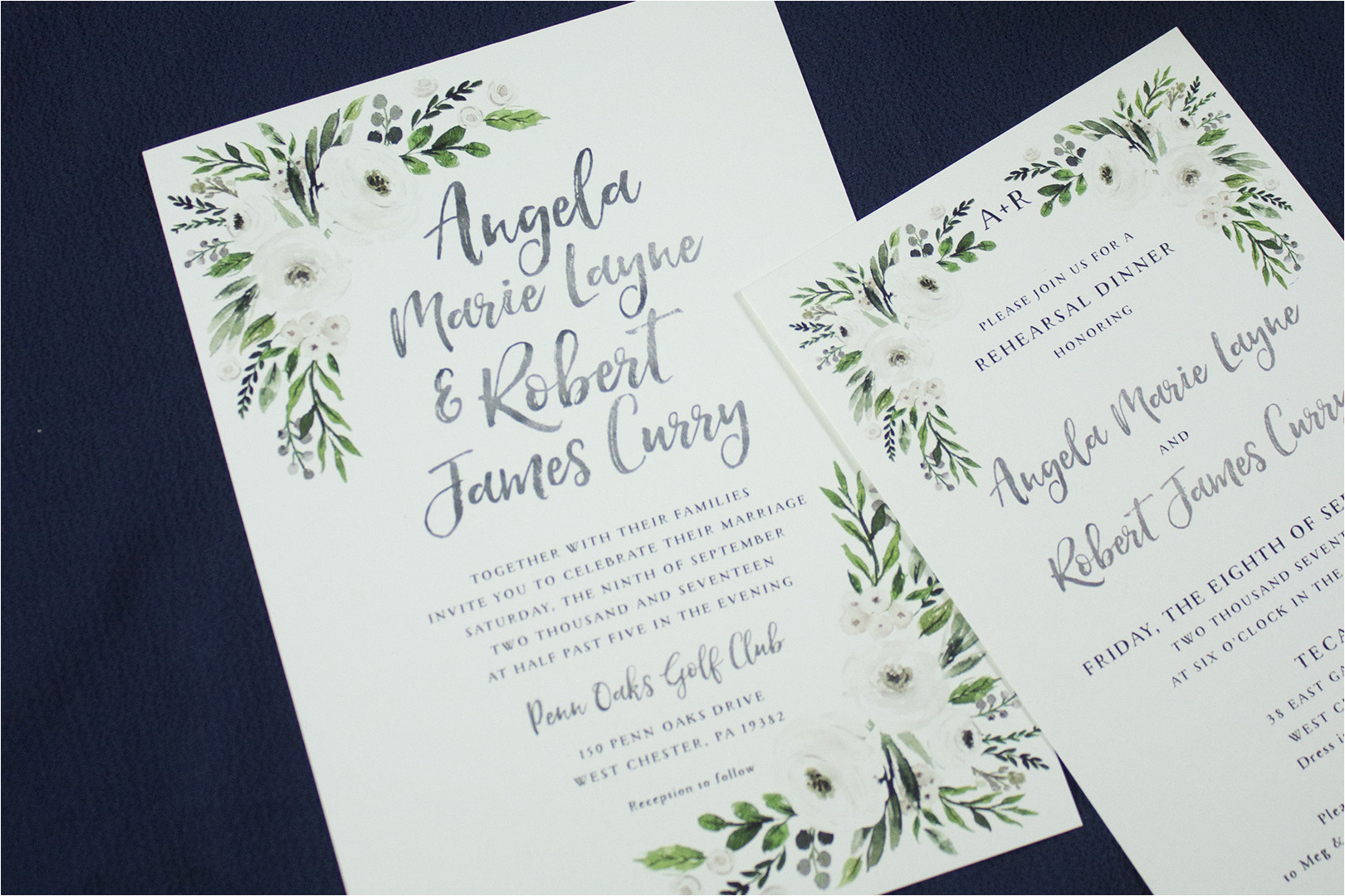 design inspiration elegant floral wedding invitation suite
