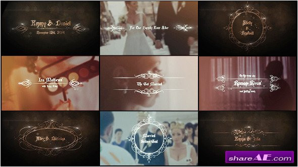 4777 videohive elegant wedding titles pack after effects project