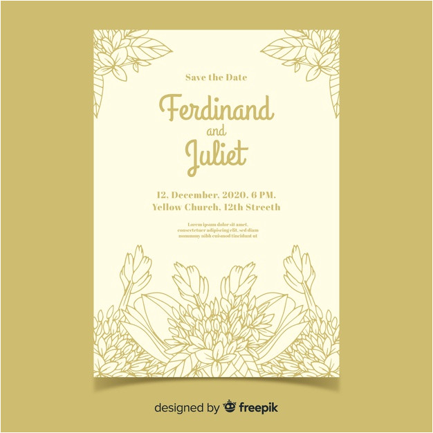 beautiful elegant wedding invitation template 4947732
