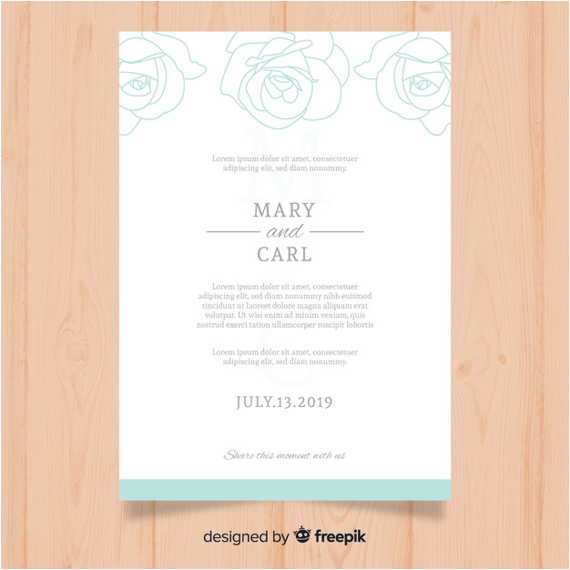 beautiful elegant wedding invitation template 4947734