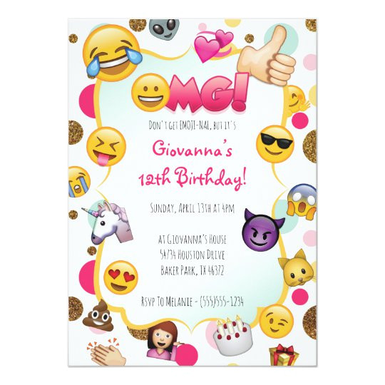 emoji birthday invitation emoji themed invites 256430763502011595