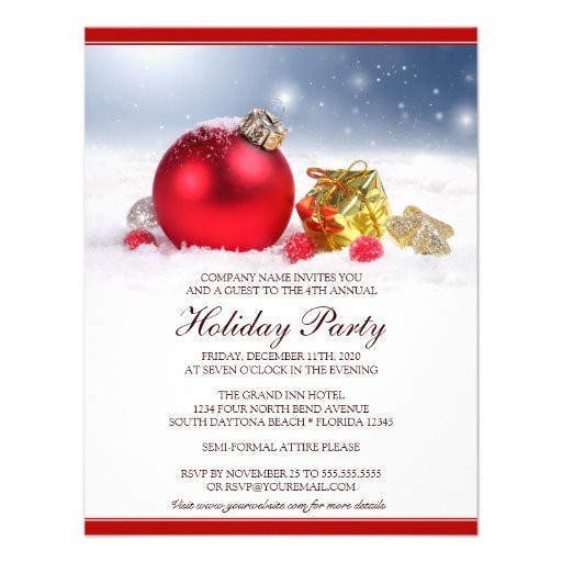 festive corporate holiday party invitation 161108758578374614