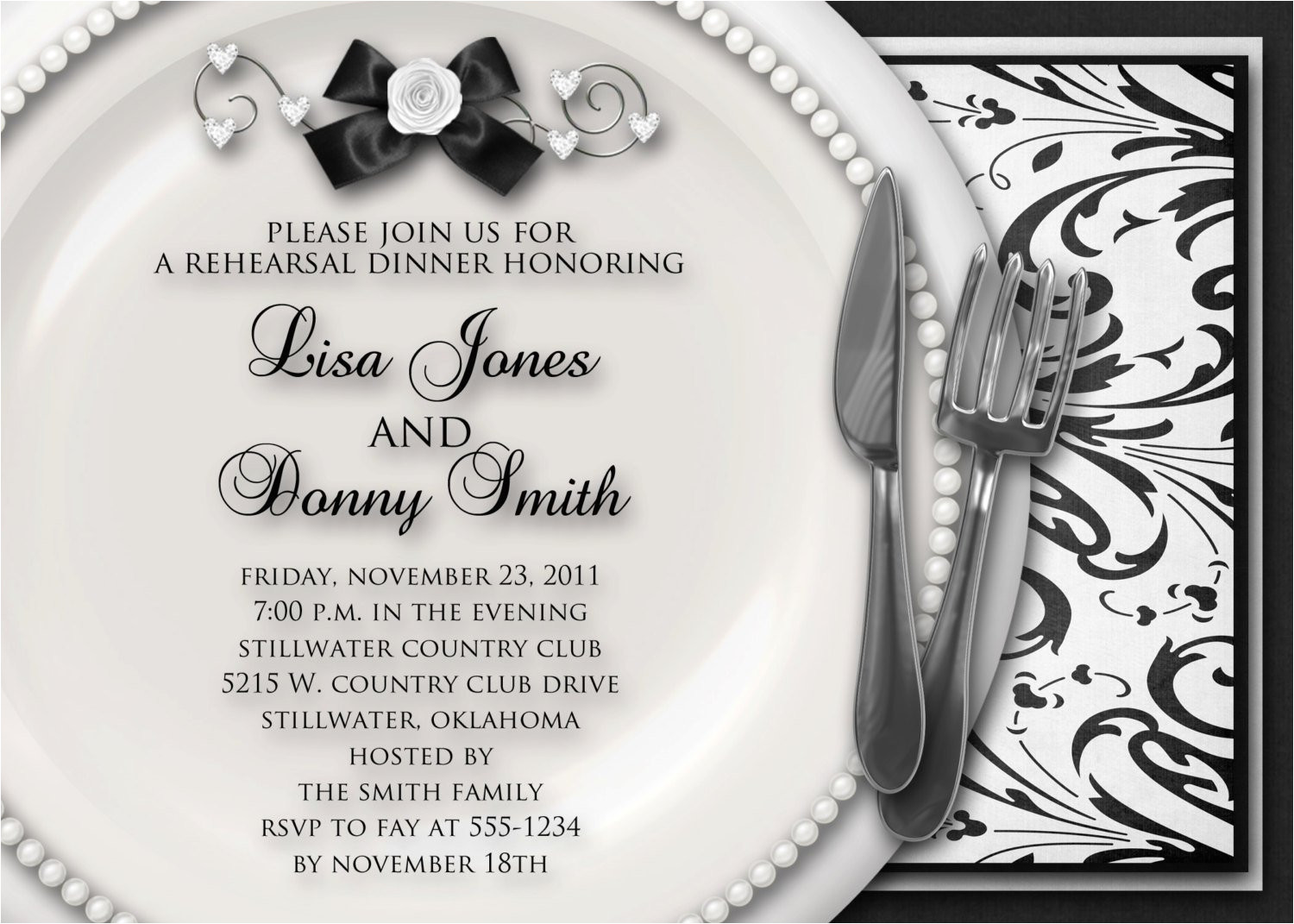 dinner party invitation sample