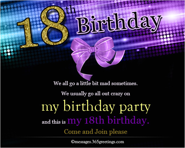 18th birthday invitations