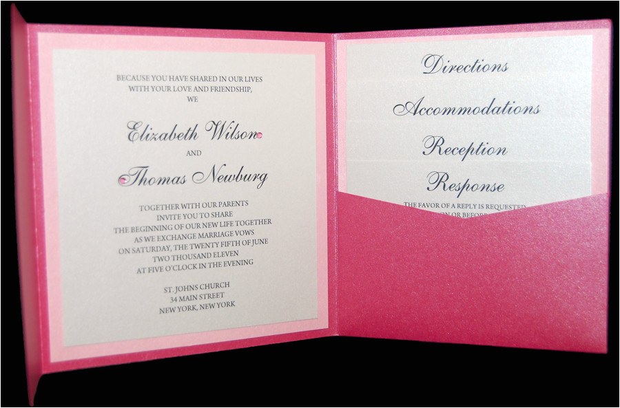 wedding invitation inserts wording