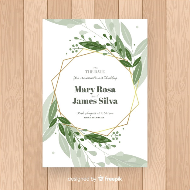 elegant floral wedding invitation template 4854620