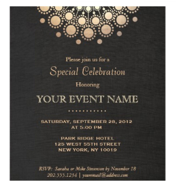 Formal Party Invitation Template Free 37 Invitation Templates Word Pdf Psd Publisher