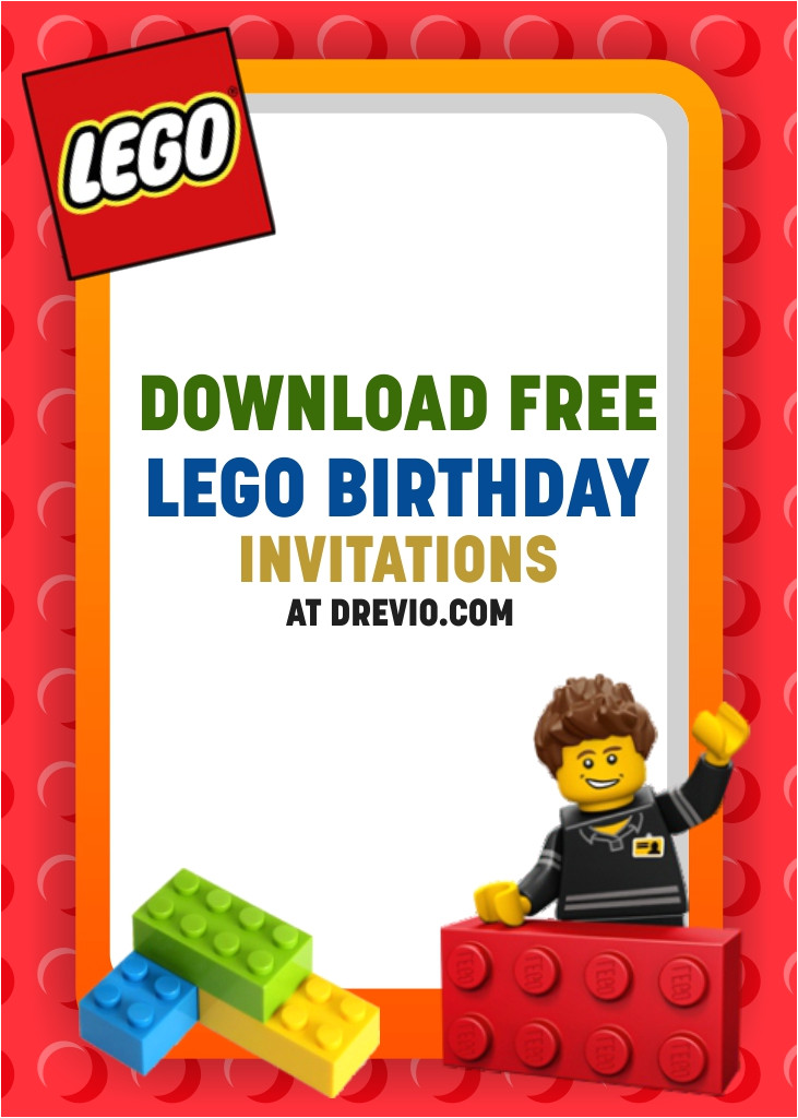 free printable lego birthday invitation templates