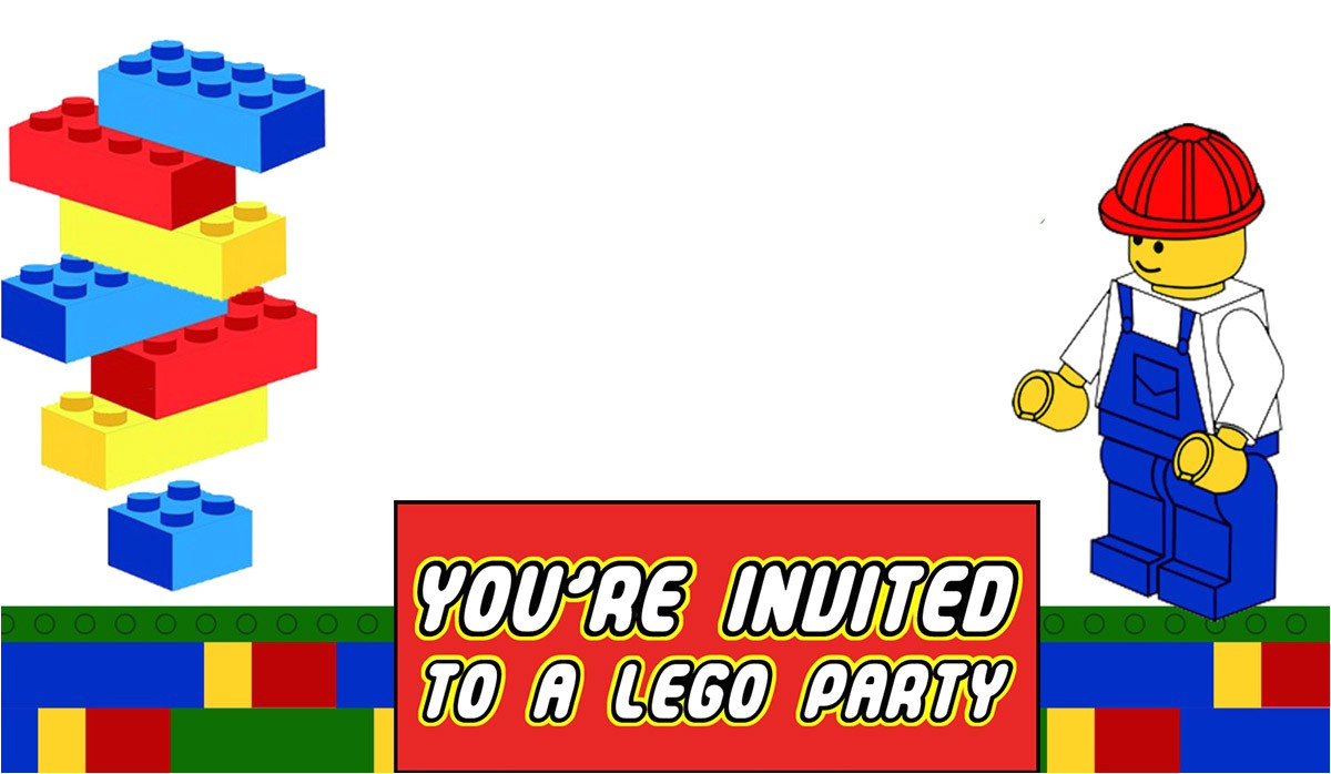 free printable lego invitation templates