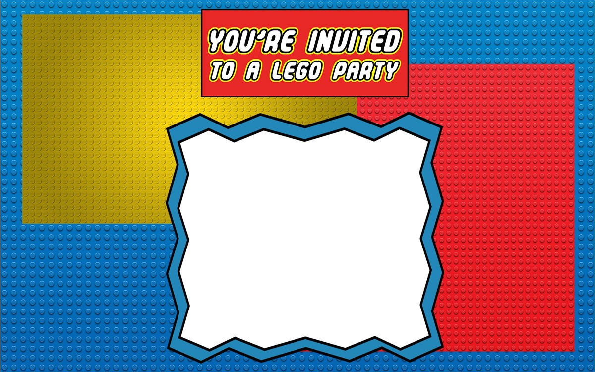free printable lego invitation templates